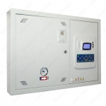 Контрольно-отключающий блок (щит контроля давления медицинских газов) с модулем сигнализации.